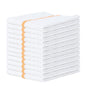 Bar Mop Towel 12-24 Pack Cleaning Kitchen Towels 16"x19" Cotton Yellow Stripe