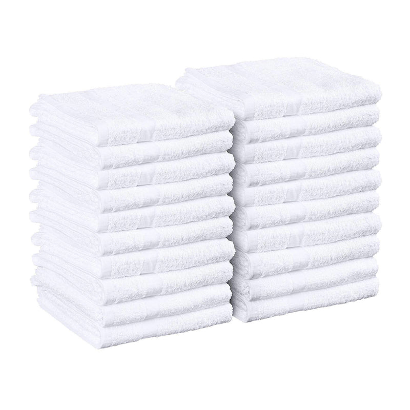 Salon Towels White 16"x27" For Hand, Gym, Beauty, Hair, Spa, and Home Hair Care 12-120 Pcs (Wholesale)
