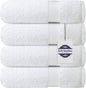 Soft Textiles Bath Towel 4 Pack 100% Cotton Ring Spun Bath Towels Set 27x54 Inches
