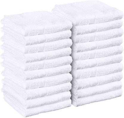 Salon Towels White 16"x27" For Hand, Gym, Beauty, Hair, Spa, and Home Hair Care 12-120 Pcs (Wholesale)